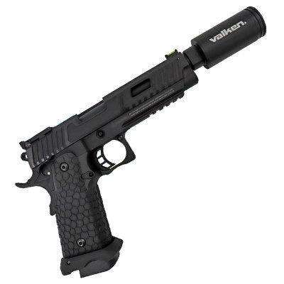 Valken BY Hicapa airsoft gbb pistol black right side